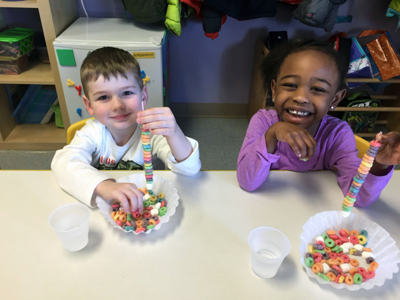 Pre-Schoolers at March Cooking Class